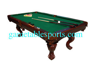 China Deluxe Full Size Wood Pool Table , 8FT Solid Wood Home Billiards Table supplier