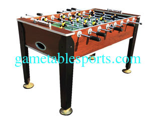 China Professional 5 FT Soccer Game Table Wood Color Steel Rod For Entertainment supplier