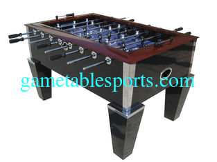 China Deluxe Soccer Game Table 5FT Wood Top Rail With Metal Corner Chrome OEM supplier