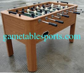 China Wooden Soccer Game Table PVC Lamination Steel Rod Robot Player For Club supplier