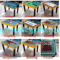 China New Style Multi Game Table Soft Handle Football Game Table With Colorful Player supplier