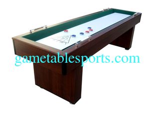 China Colorful Home Shuffleboard Table , 9 FT Rustic Shuffleboard Table with Smooth poly coated supplier