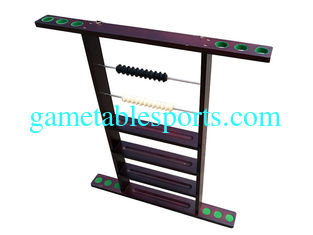 China Billiard Cue Rack Wall Mount , 6 Pool Cue Wall Holder Wall Rack With Clips supplier
