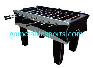 China Black / Silver Indoor 5FT Soccer Table MDF Football Table For Family 61 KG supplier