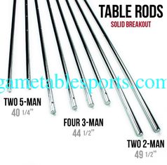 China Silver Chromed Solid 5 / 8 Inch Steel Rods For Standard Foosball Tables supplier