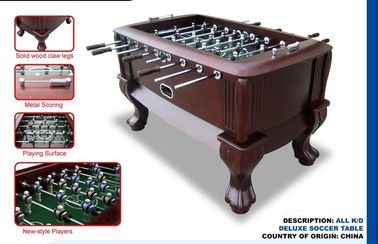 Classic Sport Foosball Table , Standard Foosball Table With Solid Wood Claw Leg supplier