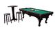 Deluxe Solid Wood Pub Pool Table With Ping Pong Conversion Top / Stool supplier