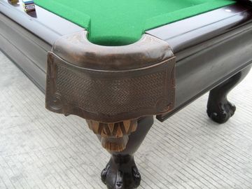 Solid Wood Modern 8 Foot Pool Table , Billiard Pool Table MDF Painting With Claw Legs supplier