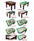 Fashionable Multi Game Table Wood Billiard 10 In 1 Game Table For 2 / 4 Players supplier