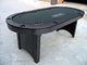 84 Inches Oval Poker Table , Indoor  Modern Poker Table With Folding Legs supplier