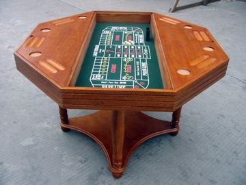 4 In 1 Casino Game Table For Club , Poker Dining Table With Veneer Roulette supplier