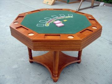 4 In 1 Casino Game Table For Club , Poker Dining Table With Veneer Roulette supplier