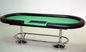 Luxury 8FT Poker Game Table Home Poker Table With Heavy Duty Steel Base Leg supplier