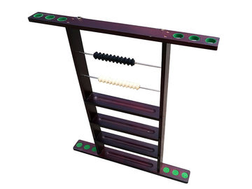 Billiard Cue Rack Wall Mount , 6 Pool Cue Wall Holder Wall Rack With Clips supplier